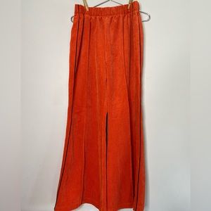 Urban Outfitters BDG velvet orange corduroy flare pants